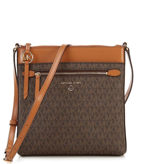 michael kors jet set small flat crossbody|michael kors woven leather bag.